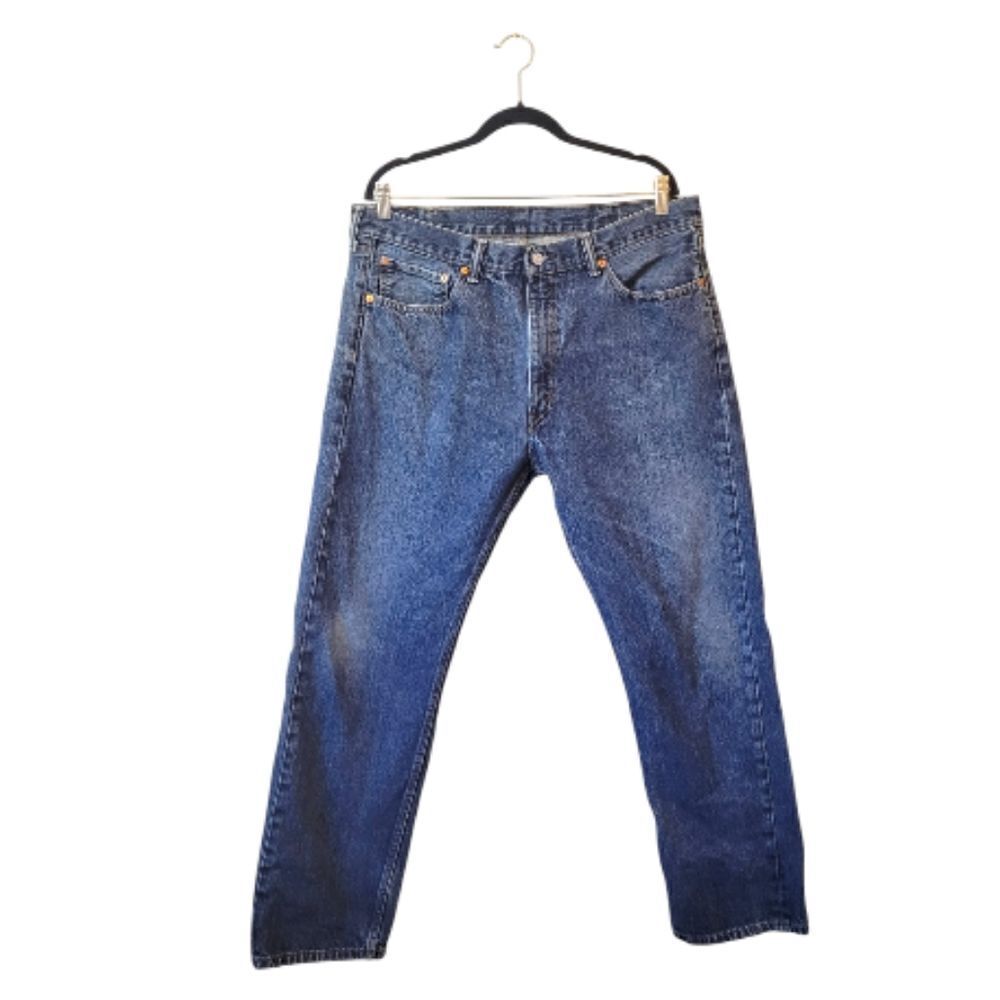 Levi's Dark Wash Regular Fit Straight Leg 505 Jeans Size 38x32
